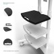 ONKRON мобильная стойка для ТВ 50"-86", макс 105.9кг, белая TS1881