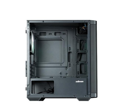 корпус ZALMAN M4, MATX, BLACK, WINDOW, 1xCombo (3.5'' or 2.5''), 1x3.5", 2x2.5", 1xUSB2.0, 2xUSB3.0, FRONT 3x120mm ARGB, REAR 1x120mm ARGB