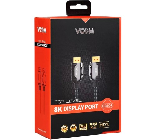 Кабель/ Кабель соединительный DISPLAY PORT v1.4, 8K@60Hz, 2m VCOM <CG634-2M>