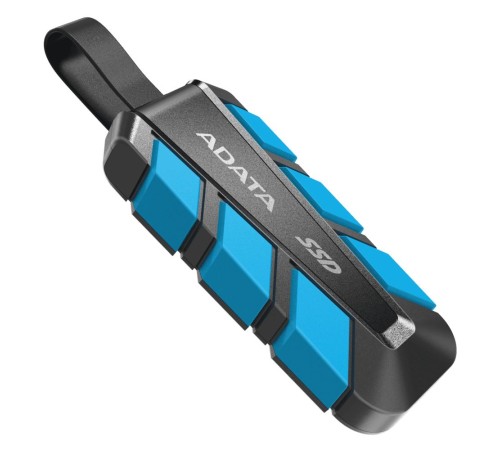 Твердотельный накопитель/ ADATA External SSD SC740, 2000GB, Type-C, USB 3.2 Gen2, R/W 1050/1000 MB/s, 121.8x40.5x22.3mm, Blue (5 лет)