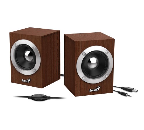 Колонки Genius SP-HF280,WOOD,USB (Мятая упаковка) Колонки Genius SP-HF280,WOOD,USB (Мятая упаковка)