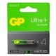 Элемент питания Алкалиновые батарейки c технологией G-tech GP Ultra Plus Alkaline 24А AАA - 4 шт. на блистере (4 шт.)