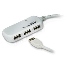 Концентратор, внешний ATEN USB 2.0  4-Port  Hub with Extension Cable 12m