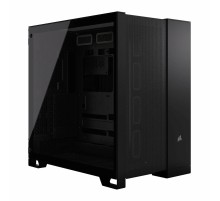 Корпус без блока питания/ Case Corsair 6500D Airflow, Midi-Tower, TG, no fan, 4xUSB-A 3.2, 1xUSB 3.2 Type-C, E-ATX, ATX, mATX, mITX Black
