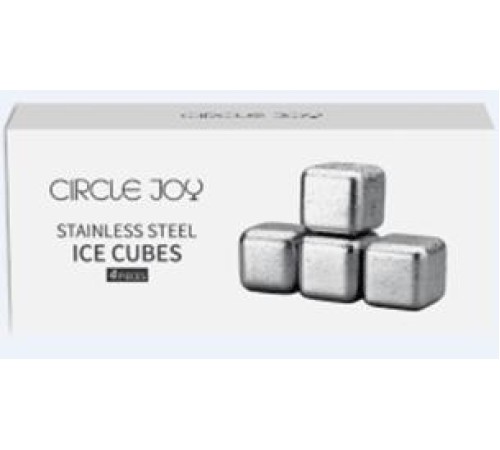 Охлаждающие камни для напитков 4шт. Circle Joy Stainless Steel Ice Cubes (4pcs) CJ-BK03