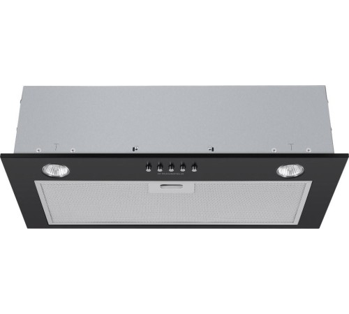 ВЫТЯЖКА MAUNFELD CROSBY SINGL 60 BLACK/ Полновстраиваемая, 60см, 850 м3, кнопочное управление, LED, площадь кухни до 30м2, опция: угольный фильтр CF140C-2шт, черная