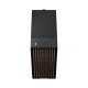 Корпус без блока питания/ Case Fractal Design North TG Dark Tint, Midi-Tower, 2x140mm, 2xUSB-A 3.2 + 1xUSB 3.2 Type-C ATX, mATX, mITX Wood panel, Charcoal Black