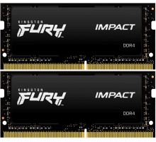 Память оперативная/ Kingston 64GB 3200MT/s DDR4 CL20 SODIMM (Kit of 2) FURY Impact
