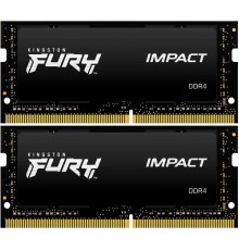 Память оперативная/ Kingston 64GB 3200MT/s DDR4 CL20 SODIMM (Kit of 2) FURY Impact