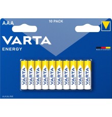Батарейка AAA/ Батарейка Varta ENERGY LR03 AAA BL10 Alkaline 1.5V (4103) (10/200) (10 шт.)