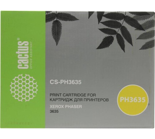 -/ Картридж лазерный Cactus CS-PH3635 108R00796 черный (10000стр.) для Xerox Phaser 3635