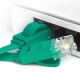 Greenconnect Патч-корд PROF плоский прямой 0.3m, UTP медь кат.6, зеленый, позолоченные контакты, 30 AWG, ethernet high speed 10 Гбит/с, RJ45, T568B