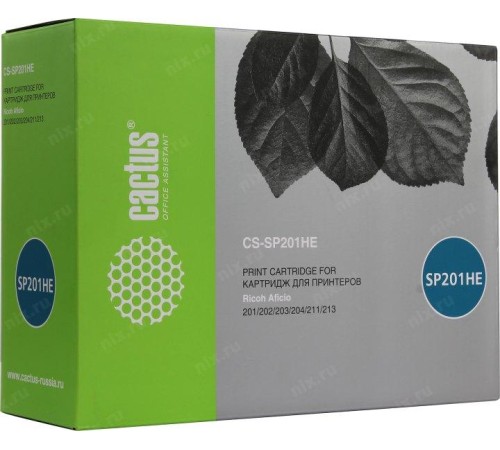 -/ Картридж лазерный Cactus CS-SP201HE 407254 черный (2600стр.) для Ricoh SP 201/203/211/213