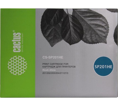 -/ Картридж лазерный Cactus CS-SP201HE 407254 черный (2600стр.) для Ricoh SP 201/203/211/213