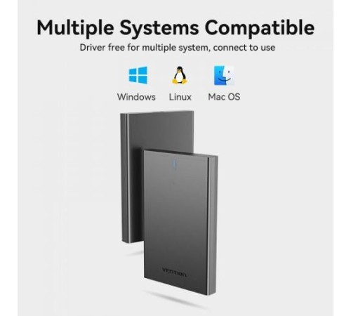 Внешний корпус Vention для HDD/SSD 2.5" (USB 3.0 Mirco-B) Черный