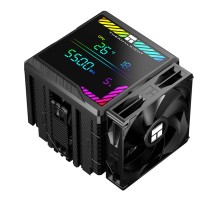 Кулер для процессора/ CPU Cooler Thermalright Peerless Assassin 140 Digital Black (4-pin PWM, 165mm, Ni/Cu, 6x6mm, 1x120mm + 1x140mm, 82.CFM, 29.6dBA, 1850RPM, S: 1200, 1700, 1851, 115X, 2011, 2066, AM4, AM5, black)