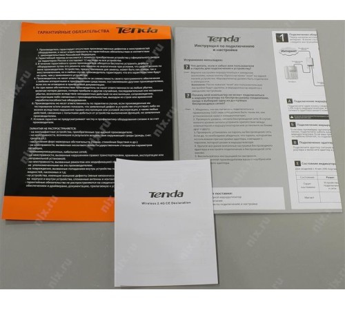 Маршрутизатор/ Tenda WiFi Router F3 (2.4GHz, Wlan 300Mbps, 802.11bgn+4xLAN RG45 10/100+1xWAN) 3x5dBi ext Antenna