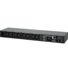 Блок распределения питания/ PDU CyberPower 20SWHVIEC8FNET(41005) NEW 1U, Switched 240V/16A, IEC320-C20 plug , 8 IEC outlets