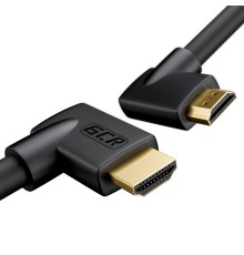 GCR Кабель 3.0m HDMI 2.0, M правый угол /M правый угол, черный, HDR 4:2:2, Ultra HD, 4K 60 fps 60Hz/5K*30Hz, 3D, AUDIO, 18.0 Гбит/с, 28/28 AWG, GCR-52314