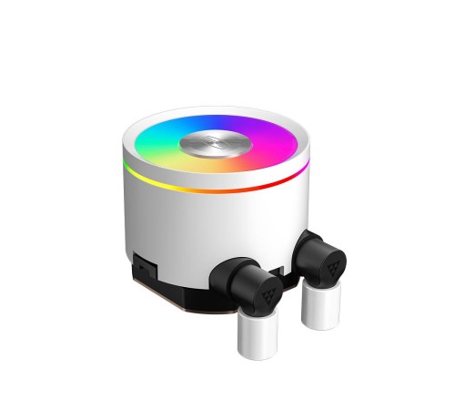 Система охлаждения/ Water Cooling System PCCooler DA360 Pro ARGB WH (300W, 360mm, White, ARGB/ Fans: 3x120mm, 75.8CFM, 33.7dBA, 2200RPM/ Pump height 57mm, 28dBA, 3000RPM, Rad thickness 27mm/ S: 1851, 1700, 1200, 20XX, 115X, AM5, AM4)