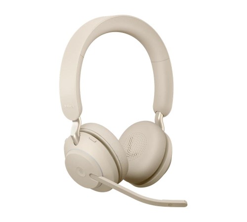 Гарнитура беспроводная/ Jabra Evolve2 65, Link380a MS Stereo Beige Гарнитура беспроводная/ Jabra Evolve2 65, Link380a MS Stereo Beige