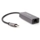 Кабель-переходник/ Кабель-переходник USB 3.1 Type-C -->RJ-45 1000Mbps Ethernet, Aluminum Shell, 0.15м Telecom <TU320M>