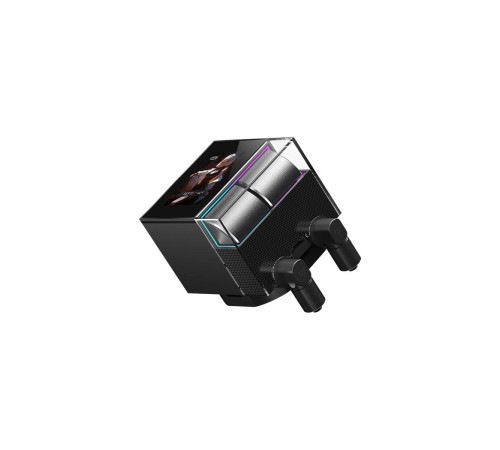 Система охлаждения/ Water Cooling System PCCooler DS360 Display BK (310W, 360mm, LED, Black, ARGB Pump/ Fans: 3x120mm, 90.56CFM, 39.8dBA, 2500RPM/ Pump height 65mm, 15dBA, 2600RPM, Rad thickness 27mm/ S: 1851, 1700, 1200, 115X, AM5, AM4)