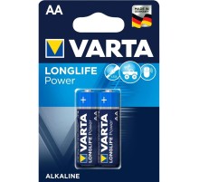 Батарейка AA/ Батарейка Varta LONGLIFE POWER (HIGH ENERGY) LR6 AA BL2 Alkaline 1.5V (4906) (2/40/200) (2 шт.)