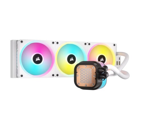 Система жидкостного охлаждения/ Water Cooling System Corsair iCUE LINK H150i RGB (360mm, White, RGB/ Fans: 3x120mm, 63.1CFM, 37dBA, 2400RPM/Rad thickness 27mm/ S: 1851, 1700, 1200, 115X, AM5, AM4) Система жидкостного охлаждения/ Water Cooling System Corsair iCUE LINK H150i RGB (360mm, White, RGB/ Fans: 3x120mm, 63.1CFM, 37dBA, 2400RPM/Rad thickness 27mm/ S: 1851, 1700, 1200, 115X, AM5, AM4)