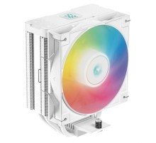 Кулер для процессора DEEPCOOL AG400 DIGITAL WH ARGB LGA1700/1200/115X/AM5/AM4 (9шт/кор, TDP 220W, PWM, ARGB Fan 120mm, 4 тепл. трубки, белый) RET (R-AG400-WHADMN-G-1)