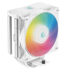 Кулер для процессора DEEPCOOL AG400 DIGITAL WH ARGB LGA1700/1200/115X/AM5/AM4 (9шт/кор, TDP 220W, PWM, ARGB Fan 120mm, 4 тепл. трубки, белый) RET (R-AG400-WHADMN-G-1)