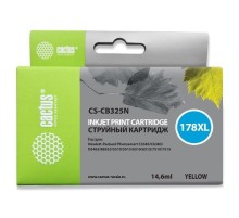 -/ Картридж струйный Cactus CS-CB325N(CS-CB325) №178XL желтый (14.6мл) для HP PS B8553/C5383/C6383/D546