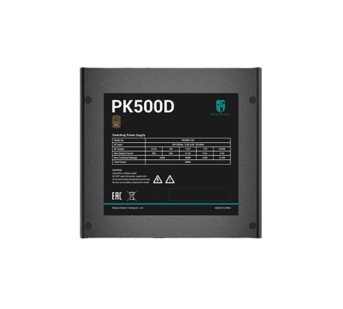 блок питания Deepcool GAMERSTORM PK500D (ATX 2.4, 500W, PWM 120mm fan, Active PFC+DC to DC, 80+ BRONZE) RET