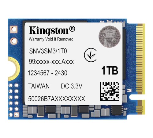 Твердотельный накопитель/ Kingston SSD NV3, 1000GB, M.2(22x30mm), NVMe, PCIe 4.0 x4, 3D TLC, R/W 6000/4000MB/s, TBW 320, DWPD 0.2 (60 мес) Твердотельный накопитель/ Kingston SSD NV3, 1000GB, M.2(22x30mm), NVMe, PCIe 4.0 x4, 3D TLC, R/W 6000/4000MB/s, TBW 320, DWPD 0.2 (60 мес)