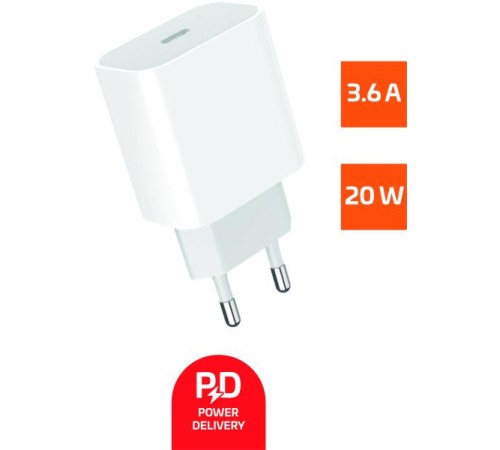 Сетевое З/У GoPower GPPD06 Type-C 20W PD3.0 белый Сетевое З/У GoPower GPPD06 Type-C 20W PD3.0 белый