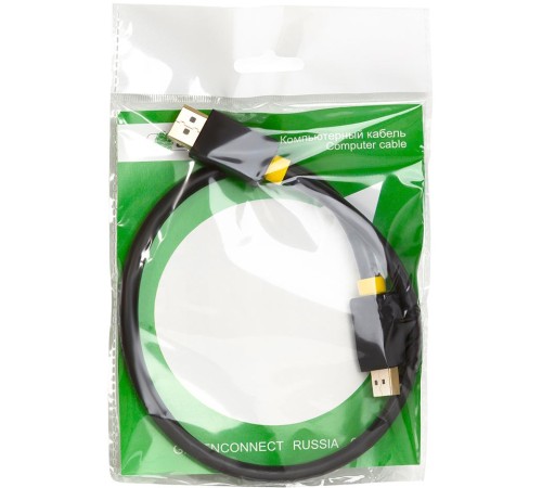 Greenconnect Кабель 1.0m DisplayPort v1.2, 20M/20M, черный, 28/28 AWG, GCR-DP2DP-1.0m Greenconnect Кабель 1.0m DisplayPort v1.2, 20M/20M, черный, 28/28 AWG, GCR-DP2DP-1.0m