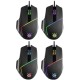 Defender Проводная игровая мышь Warfame GM-880L RGB,8кнопок,12800dpi