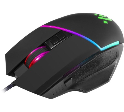 Defender Проводная игровая мышь Warfame GM-880L RGB,8кнопок,12800dpi