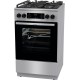 Плита GORENJE/ Комбинированная плита, Цвет: нержавеющая ст, Материал дверцы: Стеклянная дверца, Стандартный шарнир дверцы, Крышка: Металлическая крышка, Тип духовки: Мультифункциональная духовка, Газовая варочная панель, Автоматический электроподжиг вароч