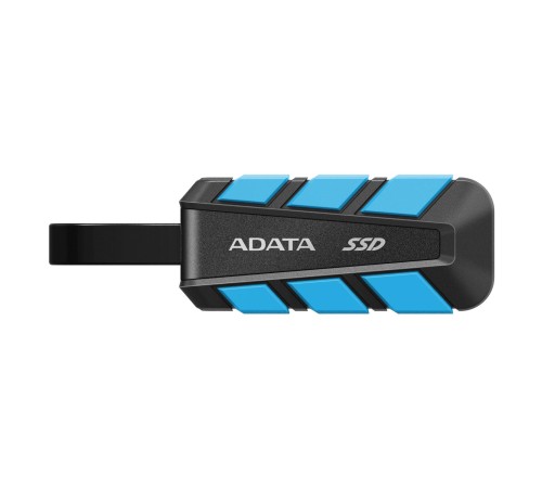 Твердотельный накопитель/ ADATA External SSD SC740, 500GB, Type-C, USB 3.2 Gen2, R/W 1050/1000 MB/s, 121.8x40.5x22.3mm, Blue (5 лет)