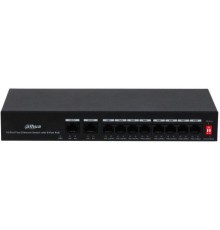8-портовый неуправляемый коммутатор с РоЕ Порты: 8 RJ45 10/100Мбит/с (PoE/PoE+) 2 RJ45 10/100Мбит/с (uplink); мощность PoE: порты 18 до 30Вт суммарно до 65Вт; питание: 100240В(AC)