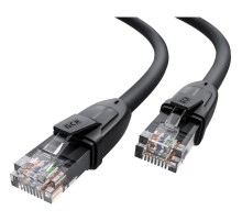 GCR Патч-корд прямой 7.5m UTP кат.6, черный, 24 AWG, ethernet high speed, RJ45, T568B, GCR-52535