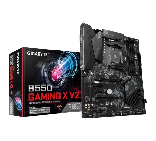 Материнская плата/ MB GIGABYTE AMD B550 sAM4, 4xDDR4(128GB), DVI-D/HDMI 2.1, 1xPCIe 4.0x16, 1xPCIe 3.0x16, 3xPCIe 3.0, 1xLAN, 4xSATA 6Gb/s, 2xM.2, 4xUSB 3.2, 2xUSB 2.0, 1xPS/2, ATX Материнская плата/ MB GIGABYTE AMD B550 sAM4, 4xDDR4(128GB), DVI-D/HDMI 2.1, 1xPCIe 4.0x16, 1xPCIe 3.0x16, 3xPCIe 3.0, 1xLAN, 4xSATA 6Gb/s, 2xM.2, 4xUSB 3.2, 2xUSB 2.0, 1xPS/2, ATX