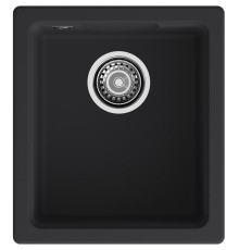 Кухонная мойка GRANFEST GRANFEST Мойка URBAN 4540 подстольный монтаж 1-чаша 450*400мм, монтаж: универсальный, материал: кварц, цвет: черный