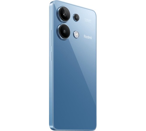 Redmi Note 13 Ice Blue (23124RA7EO), 16,9 cm (6.67") 20:9 2400 x 1080, 4 x 2.8 ГГц + 4 x 1.9 ГГц, 8 Core, 8 GB, 512 GB, 108 МП+ 8 МП + 2 МП/16Mpix, 2 Sim, BL v5.1, Wi-Fi, NFC, GPS / A-GPS, ГЛОНАСС, Galileo, Beidou, Type C (USB OTG), 5000 mAh, 188g, 1
