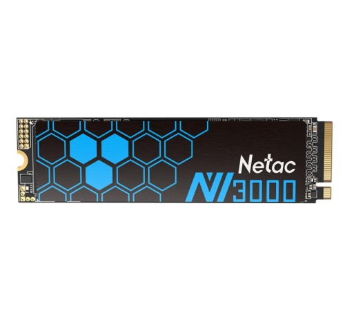 SSD накопитель Netac SSD NV3000 500GB PCIe 3 x4 M.2 2280 NVMe 3D NAND, R/W up to 3100/2100MB/s, IOPS(R4K) 200K/150K, TBW 300TB, with heat sink, 5y wty SSD накопитель Netac SSD NV3000 500GB PCIe 3 x4 M.2 2280 NVMe 3D NAND, R/W up to 3100/2100MB/s, IOPS(R4K) 200K/150K, TBW 300TB, with heat sink, 5y wty
