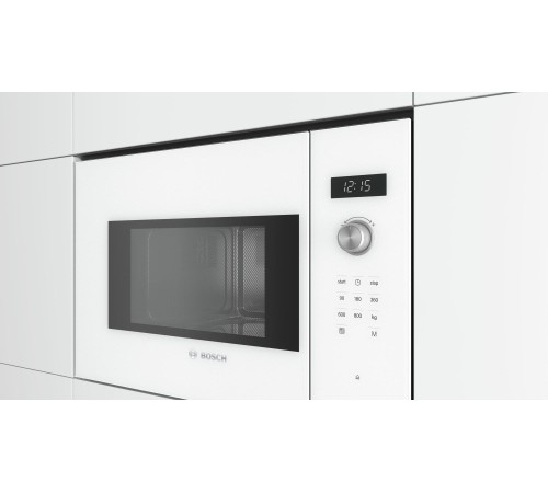 Встраиваемые микроволновые печи BOSCH 800Вт, 7 режимов, 20 л, белый