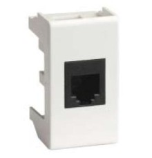 Комп.роз. RJ45 кат.5e, 8P8C,  Viva, белая, 1мод