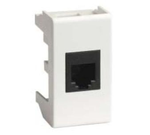 Комп.роз. RJ45 кат.5e, 8P8C,  Viva, белая, 1мод