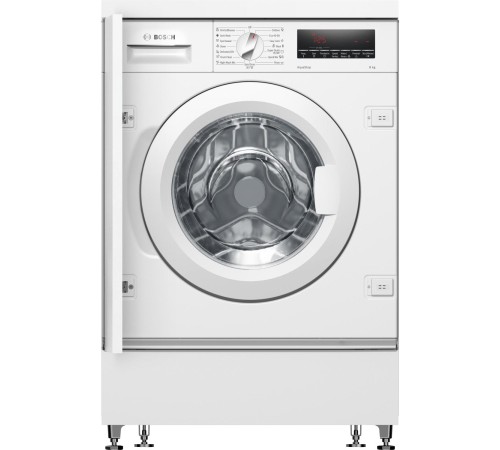 Встраиваемая стиральная машина BOSCH 60x55.5x85см, фронтальная загрузка, объем загрузки белья 8кг, 1400 об/мин